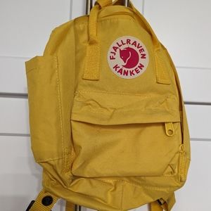 Fjallraven mini backpack yellow